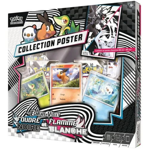Coffret Pokémon Collection Poster Foudre Noire & Flamme Blanche 10.5