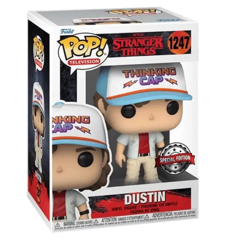 Funko Pop Stranger Things Dustin Think Cap 1247 Special Edition